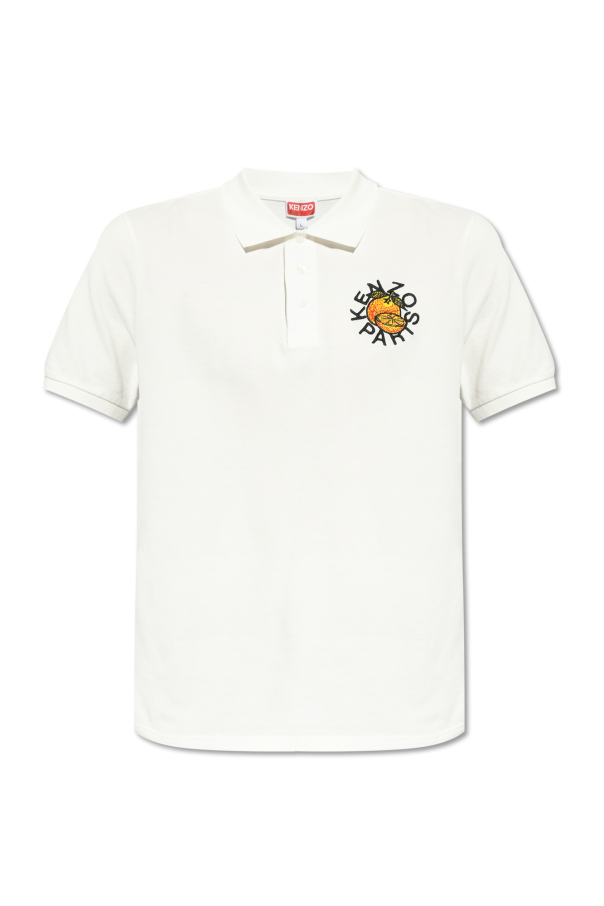 White Polo shirt with logo Kenzo Camiseta Estampa Localizada Polo Wear 11 VbjdevelopmentsShops Armenia